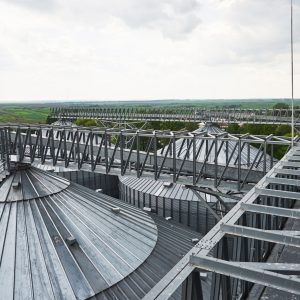 Agricultural Silo - Building Exterior, Storage and drying of grains, wheat, corn, soy, sunflower